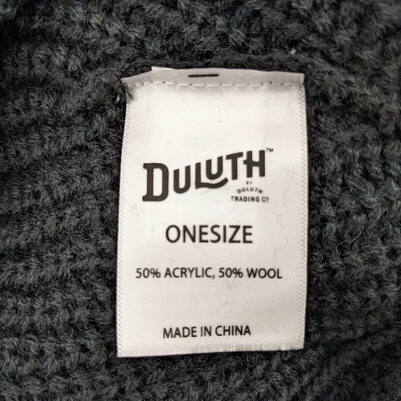 Brand New Duluth Trading Company Black Knit Hat Wool Winter NWT - Picture 4 of 8